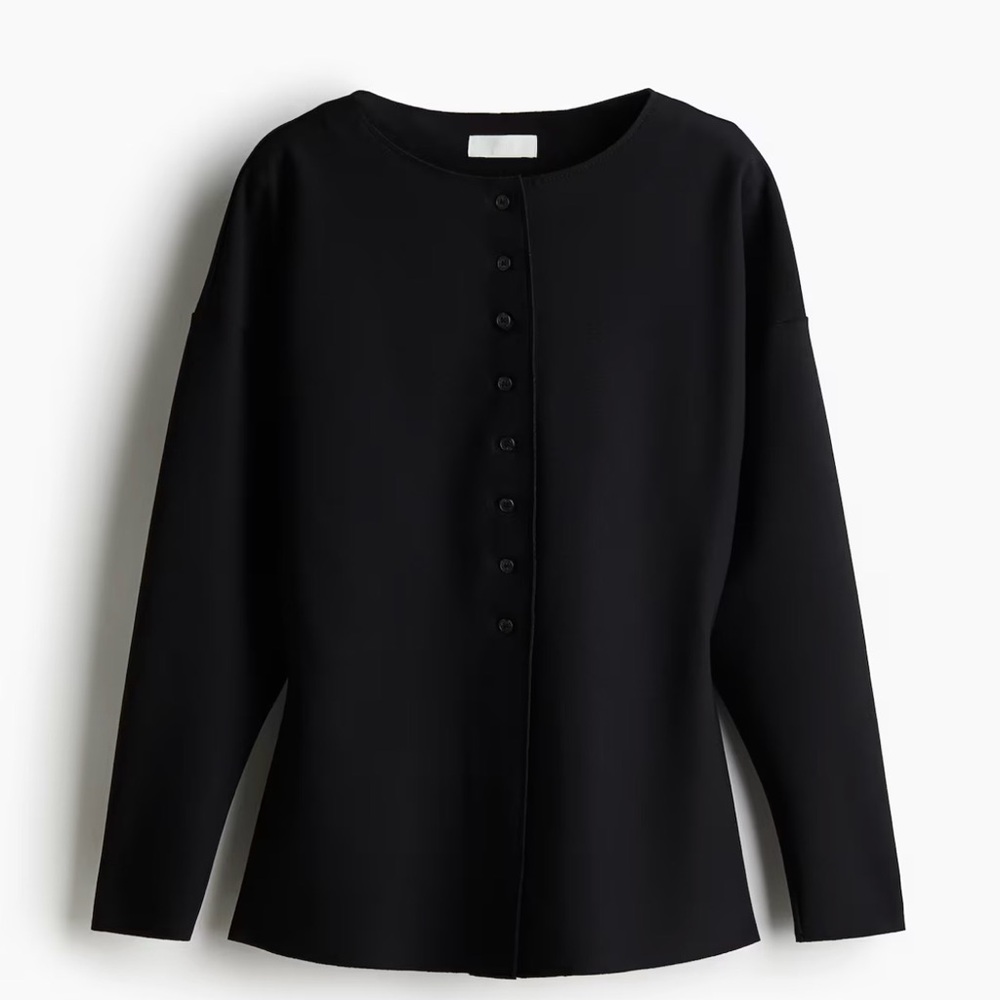 H&M Cardigan with Defined Waist Black